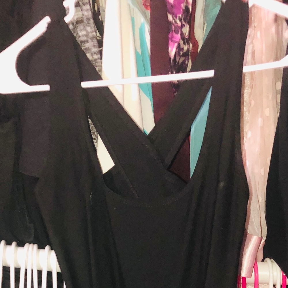 Women’s black bondage dress